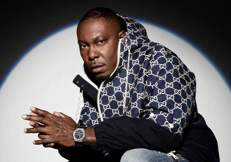 Dizzee Rascal in a spotlight