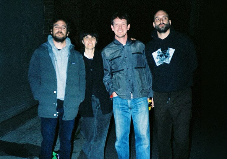 Hedge Burners retro photo of band in casual clothes