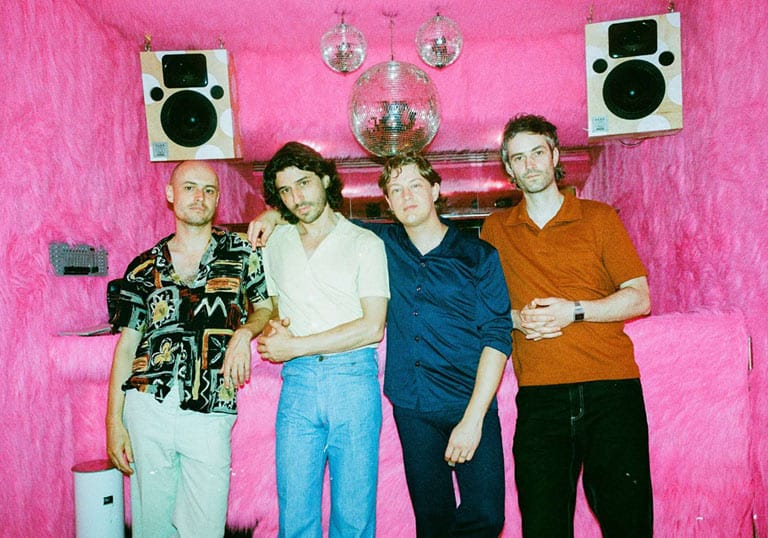 Mildlife Photo of the Mildlife band members in a pink fluffy room