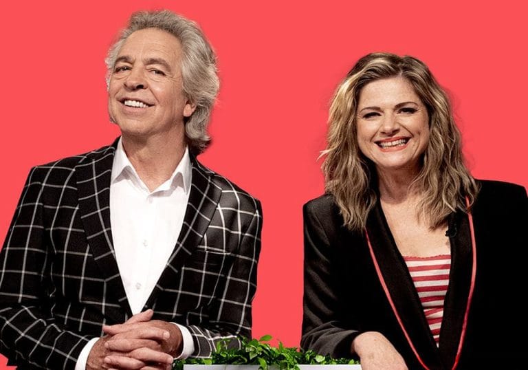 RocKwiz RocKwiz hosts pictured in suits, red background